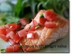 Quick-Broiled Salmon with Ginger Mint Salsa