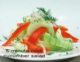 5-Minute Cold Cucumber Salad 1