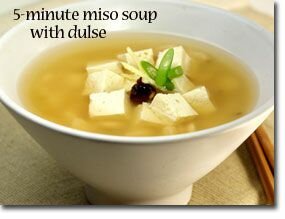 5-Minute Miso Soup with Dulse (sea vegetable)