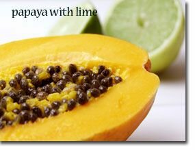 Papaya with Lime